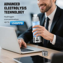 Load image into Gallery viewer, Hydrogen Water Bottle Generator, 5Min 1500PPB Rechargeable Hydrogen Water Generator, 15.22OZ Portable Water Ionizer with SPE PEM Gift for Health Enthusiasts & Home, Office_5442