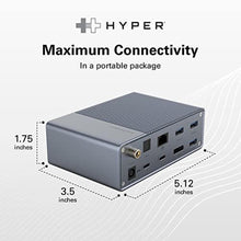 Load image into Gallery viewer, HyperDrive USB-C & Thunderbolt 4 GEN2 14-in-1 Dock for MacBook Pro/Air, iPad, PC - High-Speed Thunderbolt Docking Station - 40Gbps, Gigabit Ethernet, 85W PD, black_8143