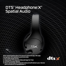Load image into Gallery viewer, HyperX Cloud Stinger Core Wireless Lightweight Gaming Headset, DTS Headphone:X spatial audio, Noise Cancelling Microphone, For PC, Black_6564