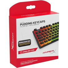 Load image into Gallery viewer, HyperX Pudding Keycaps - Double Shot PBT Keycap Set with Translucent Layer, for Mechanical Keyboards, Full 104 Key Set, OEM Profile, English (US) Layout - Black_1