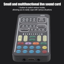 Load image into Gallery viewer, i9 Live Stream Voice Changer Set, Mini Sound Card with 8 Voice Effects, Portable Audio Recorder for Game Music Recording, Phone Computer Sound Changer_1083