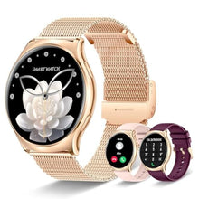 Load image into Gallery viewer, Iaret Smart Watch (Answer/Make Calls), 1.43" AMOLED Smart Watches for Women, Fitness Tracker with 100+ Sport Modes Sleep Heart Rate Monitor Pedometer, Waterproof Smartwatch for Android iOS, Rose Gold_1