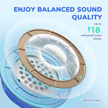 Load image into Gallery viewer, iClever BTH22 Kids Bluetooth Headphones, 60H Play Time, USB C Fast Charging, Bluetooth 5.4, AUX Cord,Safe Volume 74/85 dBA,Toddler Headphones for iPad/Tablet/Travel/School, Blue, ABlue_8312