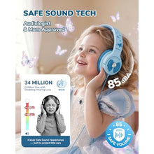 Load image into Gallery viewer, iClever C371 Kids Headphones with Cord for School Boys Girls Travel Gift, BluePowder_27