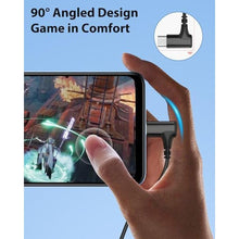 Load image into Gallery viewer, iMangoo 90 Angled Wired Earbuds USB C Headphones for Apple Android Headset, Black_2