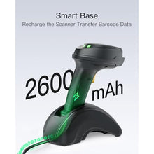Load image into Gallery viewer, Inateck Wireless Barcode Scanner, 1D/2D QR Code Scanner with Smart Base, Bluetooth/2.4G/USB 3-in-1 Connectivity, Compatible with Windows/iOS/Android/Mac/Linux for Retail/Warehouse/Logistics_2664