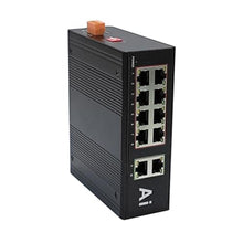 Load image into Gallery viewer, Industrial 10 Ports Gigabit Ethernet Switch 1000M Din Rail Network Switch, Black_1