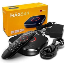 Load image into Gallery viewer, Infomir *New* 2024 Genuine Mag 544W3 4K Linux 4.9 Box 1GB DDR4 RAM - Built-in Dual 2.4G/5G WiFi - Replacement for mag 524w3 and 424W3, Black_1