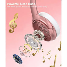 Load image into Gallery viewer, INFURTURE H1 Active Noise Cancelling Bluetooth Headphone Over Ear Deep Bass, Rosegold_3429