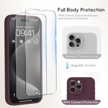 Load image into Gallery viewer, INGIDO Designed for iPhone 15 Pro Case 6.1 inch, Liquid Silicone Case with Camera Protection with Microfiber Lining Shockproof Phone Case Cover for iPhone 15 Pro (2023), Midnight Blue_7432