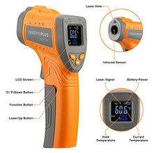Load image into Gallery viewer, Inkbird Laser Temperature Gun Infrared Thermometer Non Contact Gun Thermometers IR Gun for Pizza Oven Grilling Reptile Food (NOT for Human)_2338
