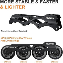 Load image into Gallery viewer, Inline Skates for Women Men, Outdoor Street Blades Roller Adult Male Female, Professional Fitness Roller Skates Blades for Unisex (Black) Men9.5/Women10.5/28.5cm_2884