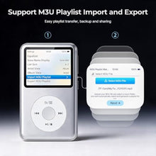 Load image into Gallery viewer, Innioasis Y2 Mp3 Player with Bluetooth, Lossless DSD DAC FLAC Support, 8GB Classic Dedicated Music Player with Playlists and FM Radio, Supports up to 2TB Silver_135