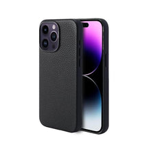 Load image into Gallery viewer, InUnion Genuine Leather Case for iPhone 15 Pro Max(2023) with MagSafe Function, Top Litchi Grain Leather Magnetic Phone Proctective Case for (iPhone 15 Pro Max) 6.7 Inch (Black, iPhone 15 pro max)_1