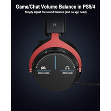 Load image into Gallery viewer, Inwa PS5 Headset Wireless with Game/Chat Balance Mixer, Lower Latency 5.8GHz Tech, 7.1 Surround Sound, Protein Soft Earmuffs, Detachable Mic, Works with PS5, PS4, Black_6742