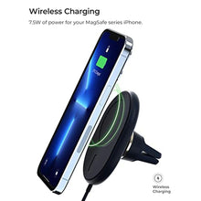 Load image into Gallery viewer, iOttie Velox Magnetic Wireless Charging Air Vent Car Phone Mount. Compatible with MagSafe iPhones including iPhone 12/13/14/15/16/17 Series (Car Charger Included), MidnightBlue_2299