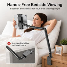 Load image into Gallery viewer, iPad Holder For Desk, Adjustable Tablet Arm iPad Desk Mount with C-Clamp, Black_635