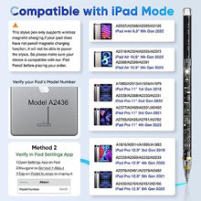 Load image into Gallery viewer, iPad Pencil 2nd Generation Wireless Magnetic Charging,Apple Pencil 2nd Gen Active Stylus Pen for iPad Pro 11inch 1/2/3/4 12.9 inch 3/4/5/6 (2018-2022), iPad Air 4th 5th Generation,iPad mini 6th Gen, Clear_1293