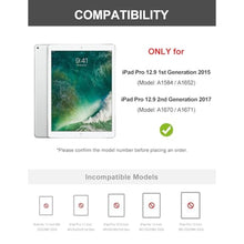 Load image into Gallery viewer, iPad Pro 12.9 Case with Keyboard 1st/2nd Generation, Detachable Keyboard for iPad Pro 12.9in 2015/2017 Gen Case, Smart Folio Keypad with Pen Slot for Pro12.9 Old Model: A1670/A1671/A1584/A1652, Black_686