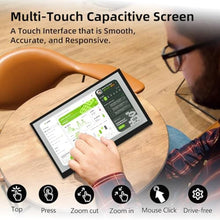 Load image into Gallery viewer, iPistBit Raspberry Pi Screen, 10.1 Inch Touchscreen Monitor, IPS 1024600, Dual Built-in Speakers, HDMI Portable Monitor Compatible with Raspberry Pi 5/4/3/Zero,Driver Free, Black_370