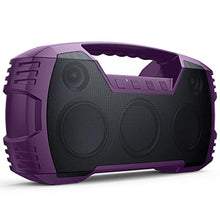 Load image into Gallery viewer, IPX7 Waterproof Outdoor Bluetooth Speaker, Wireless, 90W(Peak), 32H Playtime, Floating Design, Deep Bass & Loud Stereo Sound, Portable with Handle, Rugged for Pool, Beach, Kayaking, Hiking, Purple_1