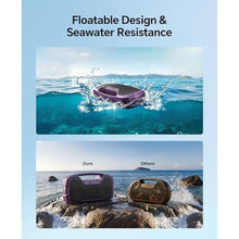 Load image into Gallery viewer, IPX7 Waterproof Outdoor Bluetooth Speaker, Wireless, 90W(Peak), 32H Playtime, Floating Design, Deep Bass & Loud Stereo Sound, Portable with Handle, Rugged for Pool, Beach, Kayaking, Hiking, Purple_7142