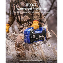 Load image into Gallery viewer, IPX7 Waterproof Outdoor Bluetooth Speaker, Wireless, 90W(Peak), 32H Playtime, Floating Design, Deep Bass & Loud Stereo Sound, Portable with Handle, Rugged for Pool, Beach, Kayaking, Hiking, Blue_7173