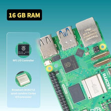 Load image into Gallery viewer, iRasptek Starter Kit for Raspberry Pi 5 16GB RAM - Pre-Loaded with 128GB Edition Pi OS (Aluminum Case)_57