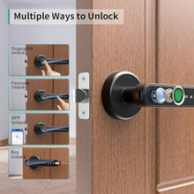Load image into Gallery viewer, IRONZON 191Y 4-in-1 Smart Fingerprint Door Handle with App Control, YBlackin_5710