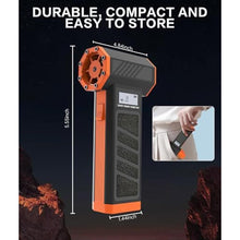 Load image into Gallery viewer, Irosiy Compressed Air Duster, 110000RPM Cordless Mini Duster, 4-Speed Adjustable, Rapid Charge, for Electronics, Home, Auto & Outdoor Use, blackorangecolor_5404