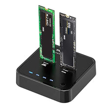 Load image into Gallery viewer, ISHEEP K3016P2 NVMe AHCI Cloner Duplicator, Dual Bay M.2 SSD Docking_1