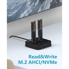 Load image into Gallery viewer, ISHEEP K3016P2 NVMe AHCI Cloner Duplicator, Dual Bay M.2 SSD Docking_1063