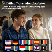 Load image into Gallery viewer, iTour 22 Pro Translator Earbuds, Real-Time Two-Way Translation Earbuds, Offline & Online Language Translator Device, Voice, Video Call & Photo Translation, Translator Headphones for Business, Travel, White_471