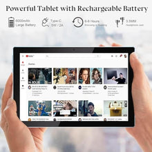 Load image into Gallery viewer, IWEGGO Android 15 Tablet, 10 Inch 18GB RAM+128GB ROM/ 2TB Expandable Tablet, 2.0GHz Quad-core Processor, 1280*800 HD Touch Screen, 5G WiFi6 BT 5.0, 2 in 1 Tablets with Keyboard Case Mouse Stylus Blue_147
