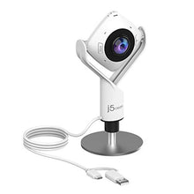 Load image into Gallery viewer, j5create 360 Degree All Around Meeting Webcam - 1080P HD Video Conference Camera with High Fidelity Microphone, USB-C | for Video Conferencing, Online Classes, and Collaboration (JVCU360), White_1