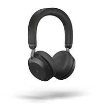 Load image into Gallery viewer, Jabra Evolve2 75 PC Wireless Headset with 8-Microphone Technology - Dual Foam Stereo Headphones with Adjustable Advanced Active Noise Cancelling, USB-A Bluetooth Adapter and UC Compatibility - Black_1