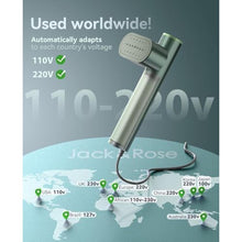 Load image into Gallery viewer, Jack Rose Travel Steamer for Clothes,100-220V Portable Iron,15s Heat Up,Steamer Iron 2 In 1, Travel Size,Large Ceramic Heat Panel,for Global and Europe, Green_1498