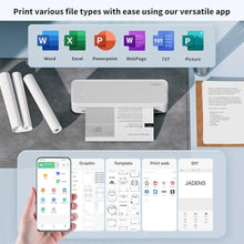 Load image into Gallery viewer, JADENS Portable Printer, white_2922