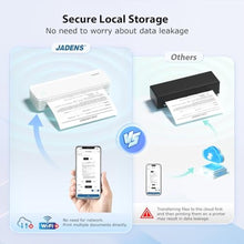Load image into Gallery viewer, JADENS Portable Printer, white_2924