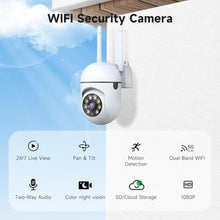 Load image into Gallery viewer, JAIOTlink 1080P Security Camera Wired, Baby Monitor with 360 Pan/Tilt, 2-Way Audio, Color Night Vision, AI Detection, SD/Cloud Storage, 2.4G/5GHz WiFi Home Surveillance Cam, Compatible with Alexa, WhiteWallMount_17