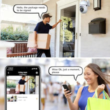 Load image into Gallery viewer, JAIOTlink 1080P Security Camera Wired, Baby Monitor with 360 Pan/Tilt, 2-Way Audio, Color Night Vision, AI Detection, SD/Cloud Storage, 2.4G/5GHz WiFi Home Surveillance Cam, Compatible with Alexa, WhiteWallMount_20