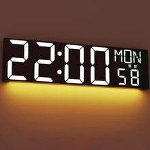 Load image into Gallery viewer, JALL 30" Large Digital Wall Mount Clock with Remote Control, Alarm, Huge Giant Big LED, Countdown, Auto DST, Temperature for Living Room Classroom Desk, Xmas, Birthday Gift, White_1