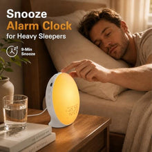 Load image into Gallery viewer, JALL Sunrise Alarm Clock White Noise Machine with 25 Nature Sleep Sounds, Fully Dimmable Clock for Bedrooms, Heavy Sleepers, 17 Light Modes, Bluetooth Speaker_3283