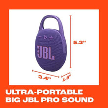 Load image into Gallery viewer, JBL Clip 5 - Ultra-Portable Waterproof Speaker - Purple_589