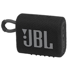 Load image into Gallery viewer, JBL Go 3 - Portable Mini Bluetooth Speaker, big audio and punchy bass, IP67 waterproof and dustproof, 5 hours of playtime, speaker for home, outdoor and travel (Black)_1