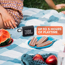 Load image into Gallery viewer, JBL Go 3 - Portable Mini Bluetooth Speaker, big audio and punchy bass, IP67 waterproof and dustproof, 5 hours of playtime, speaker for home, outdoor and travel (Black)_951
