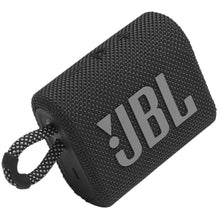 Load image into Gallery viewer, JBL Go 3 - Portable Mini Bluetooth Speaker, big audio and punchy bass, IP67 waterproof and dustproof, 5 hours of playtime, speaker for home, outdoor and travel (Black)_952