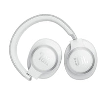 Load image into Gallery viewer, JBL Live 770NC - Wireless Over-Ear Headphones with True Adaptive Noise Cancelling with Smart Ambient, Up to 65 Hours of Battery Life, Comfort-fit Fabric Headband & Carrying Pouch (White)_3504