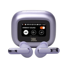 Load image into Gallery viewer, JBL Live Beam 3 - True wireless noise-cancelling stick-closed earbuds, 48Hrs total playback, Wireless Charging, 6 Mics for perfect calls, Multi-point connection, IP55 waterproof and dustproof (Purple)_1