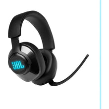 Load image into Gallery viewer, JBL Quantum 400 - Wired over-ear gaming headset with game-chat balance dial, JBL QuantumSURROUND and DTS, Voice focus directional flip-up mic and memory foam ear cushions (Black)_305
